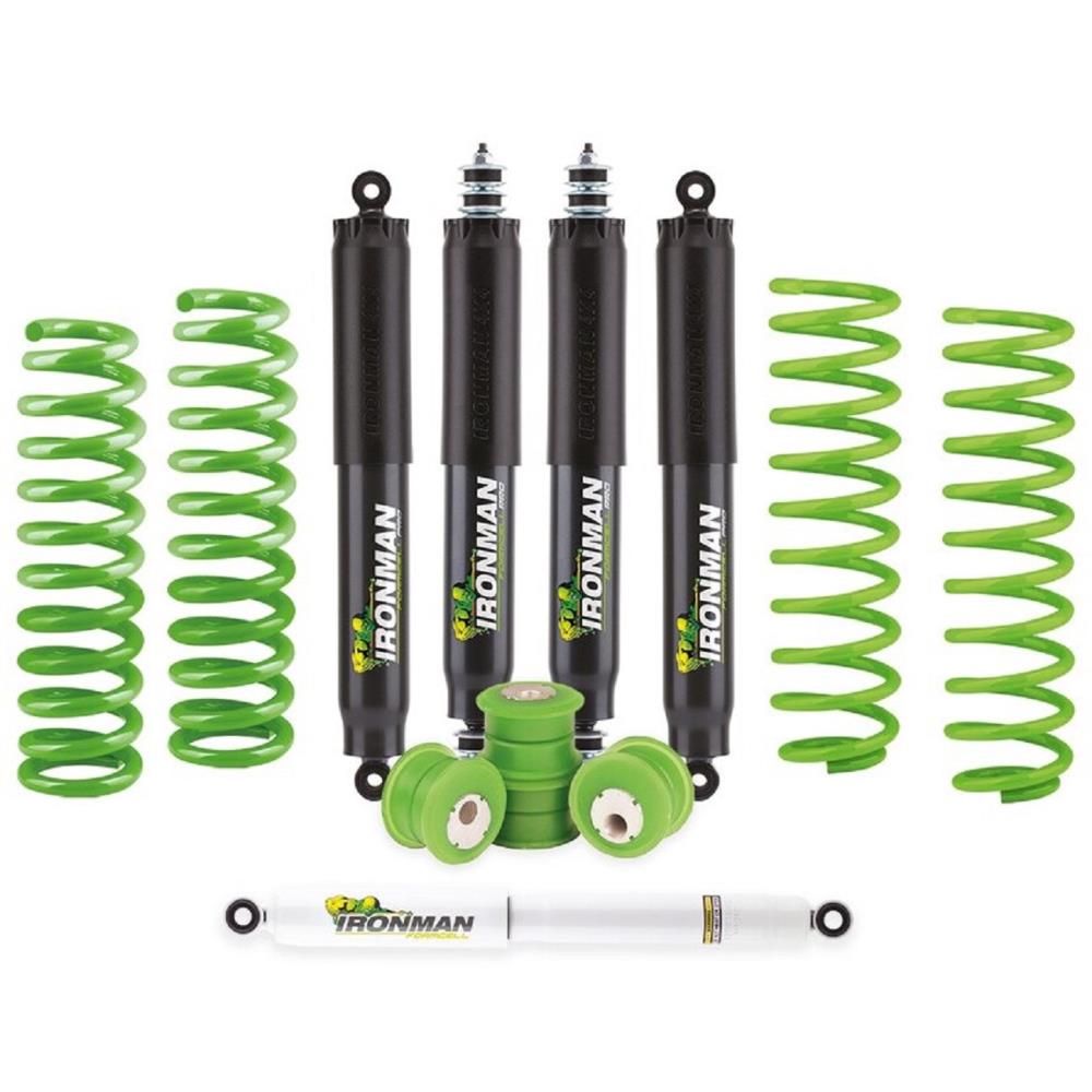 Комплект подвески Ironman Nissan Patrol Y60 амортизаторы Foam Cell Pro масляные усиленные нагрузка перед до 110 кг зад 300-400 кг лифт 50 мм