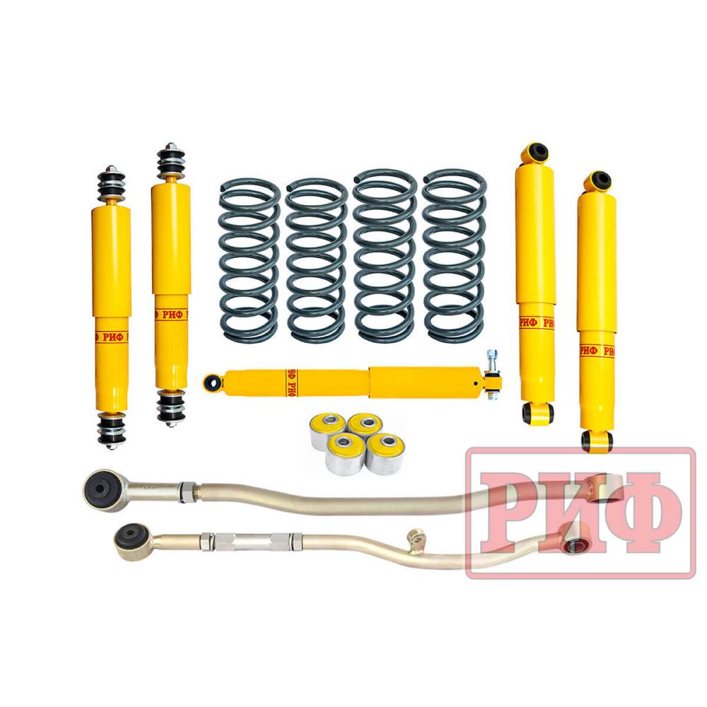 Комплект подвески РИФ Nissan Patrol Y60 правый руль лифт 100 мм