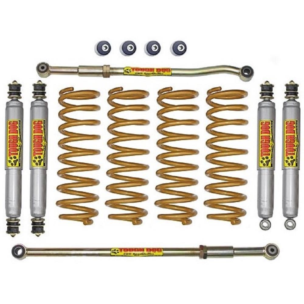 Комплект подвески Tough Dog Nissan Patrol Y60 амортизаторы BMX Foam Cell масляные 9 ступеней регулировки нагрузка перед 110 зад 300+ кг лифт 50 мм